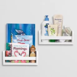 RiverRidge Home 3pc Kids’ Activity Table Set With 2 Bonus 10'' Floating Wall Bookshelves White – RiverRidge -Baby Products GUEST 8f348fb7 c466 4006 a21f 50dfbb7e9590