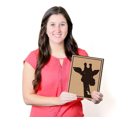 Big Dot Of Happiness Wild Safari - Jungle Animal Nursery Wall Art, Kids Room Decor & Home Decorations - Gift Ideas - 7.5 X 10 Inches - Set Of 3 Prints 6 Big Dot Of Happiness Wild Safari - Jungle Animal Nursery Wall Art, Kids Room Decor & Home Decorations - Gift Ideas - 7.5 X 10 Inches - Set Of 3 Prints - Image 4