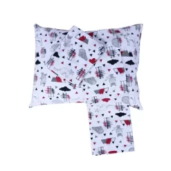 Bacati - Woodlands Red Black Gray 3 Pc Cotton Toddler Bed Sheet Set 12 Bacati - Woodlands Red Black Gray 3 Pc Cotton Toddler Bed Sheet Set -Baby Products GUEST 90c4726e 28f1 464d 9c09 1cb07b74be1c