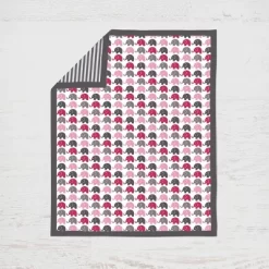 Bacati - Elephants Pink/Fuschia/Gray 10 Pc Crib Bedding Set With Long Rail Guard Cover -Baby Products GUEST 921a76b2 ada3 4da1 9f1d 72b3b4fc8011