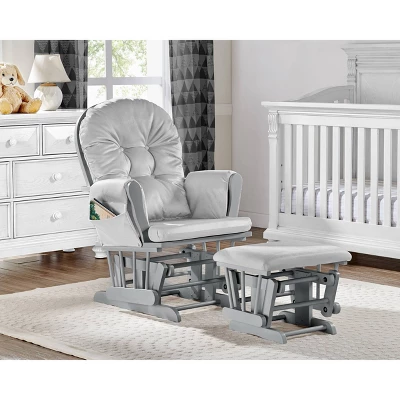 Suite Bebe Mason Glider And Ottoman - Gray Wood And Light Gray Fabric 3 Suite Bebe Mason Glider And Ottoman - Gray Wood And Light Gray Fabric