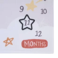 NoJo Celestial Super Soft Photo Op Milestone Baby Blanket - Gray -Baby Products GUEST 947d13d3 a6b5 453b 9e71 7b6411bd9c3d