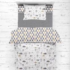 Bacati - Woodlands Beige/Gray 4 Pc Toddler Bedding Set -Baby Products GUEST 9489640b c227 4ceb 817e d8cab6e72669