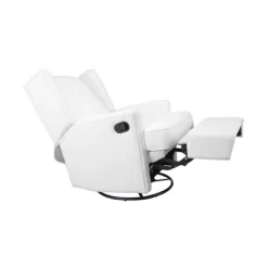 SECOND STORY HOME Hemingway Swivel Recliner Chair - White -Baby Products GUEST 96a6aa80 d76c 4d74 8861 17bd1e3a1d9d