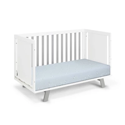 Suite Bebe Livia 3-in-1 Convertible Island Crib - White/Gray 7 Suite Bebe Livia 3-in-1 Convertible Island Crib - White/Gray - Image 5
