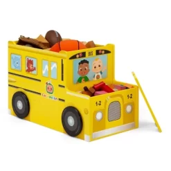 Delta Children Cocomelon School Bus Toy Box - Greenguard Gold Certified -Baby Products GUEST 9c2256b7 ac8e 4c0b 9973 d3c3ab9480ef