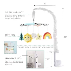 The Peanutshell Blue Look Up Musical Mobile For Boys And Girls -Baby Products GUEST 9cad545d 39d1 4beb b966 f7439c47b7c5