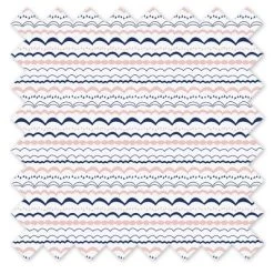 Bacati - Olivia Coral Navy 3 Pc Crib Bedding Set -Baby Products GUEST 9f06fb81 3d66 49c9 85e6 1a2ac950c2ef