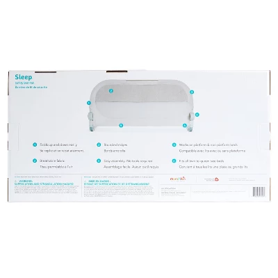 Munchkin Sleep Toddler Bed Rail, Fits Twin, Full And Queen Size Mattresses - Gray 7 Munchkin Sleep Toddler Bed Rail, Fits Twin, Full And Queen Size Mattresses - Gray - Image 5