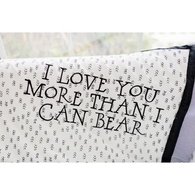 Crib Bedding Set My Baby Sam White Black 4 Crib Bedding Set My Baby Sam White Black - Image 2