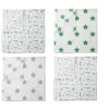 Bacati - Soccerball Green/Gray Muslin Swaddling Blankets Set Of 4 -Baby Products GUEST a2829dd4 7e40 4a08 ac77 6b4fabce7e7f