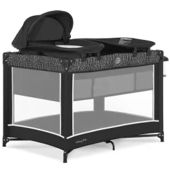 Lilly Deluxe Play Yard With Full Bassinet, Changing Tray And Infant Napper With Canopy