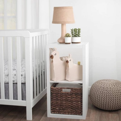 Little Love By NoJo White Llama Felt Storage Caddy - 2pc 6 Little Love By NoJo White Llama Felt Storage Caddy - 2pc - Image 4