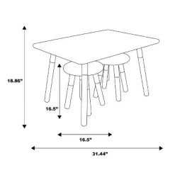 Kids' Dipped Table And Stool Set - ACEssentials 22 Kids' Dipped Table And Stool Set - ACEssentials -Baby Products GUEST a589ca04 3acc 4a29 856f 9a4369f49252