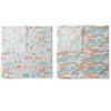 Jungle Safari Boys Aqua/Orange 2 Pack Muslin Swaddling Blanket -Baby Products GUEST a725f637 cf52 47f6 9fbf 6bab8f7c0e5d