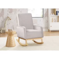 Delta Children Drew Rocking Chair - Cloud Gray And Natural -Baby Products GUEST acb1a7a1 7784 49c5 9a3f ca0bd44f1095