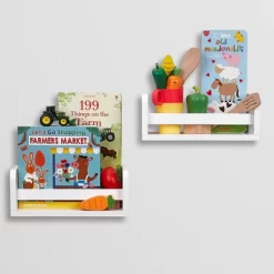 RiverRidge Home 3pc Kids’ Activity Table Set With 2 Bonus 10'' Floating Wall Bookshelves White – RiverRidge -Baby Products GUEST adee4863 3a76 44ff 9c2f 65d41d614452