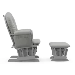 Storkcraft Hoop Glider And Ottoman - Pebble Gray Frame/Light Gray Fabric -Baby Products GUEST ae1f91d7 ac48 4e99 a7d5 48e22d3193fd