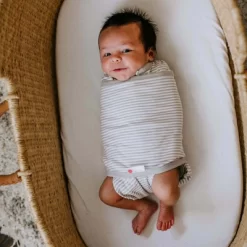 Embe Newborn Swaddle Wrap (0-3 Months) Arms-In, Legs-In/Legs-Out, 2-Pack Bundle