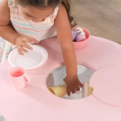Round Storage Table And Chair Set White/Pink - KidKraft -Baby Products GUEST b2ecddec 7374 4c6b b7b2 8de7c5b0ea82