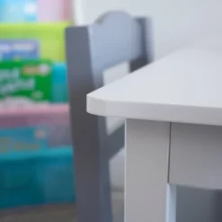 5pc Kids' Wood Table And Chair Set White/Gray - Humble Crew -Baby Products GUEST b36ac15b 5437 46a2 9fd6 c1068f177f01
