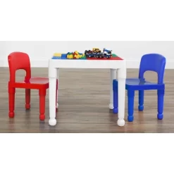 3pc 2 In 1 Square Activity Table With 2 Chairs Blue/Red - Humble Crew 15 3pc 2 In 1 Square Activity Table With 2 Chairs Blue/Red - Humble Crew -Baby Products GUEST b590a766 002a 4b7f a59d ecc81694b07e