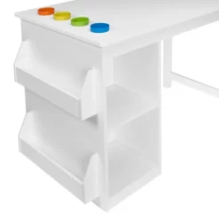 Kids' Art Activity Table With Storage White - RiverRidge Home -Baby Products GUEST b5decb36 2a31 440c b81d d11273454525