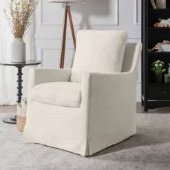 DaVinci Winnie Slipcover Swivel Glider - Vanilla