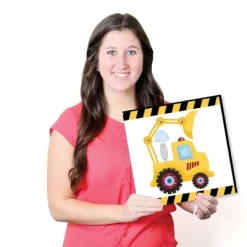 Big Dot Of Happiness Construction Truck - Kids Room, Nursery Decor And Home Decor - 11 X 11 Inches Nursery Wall Art - Set Of 4 Prints For Baby's Room -Baby Products GUEST b6b8c7b6 f479 45fa a3e3 d4431a53fdb3