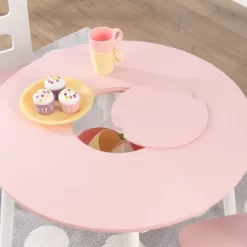 Round Storage Table And Chair Set White/Pink - KidKraft -Baby Products GUEST b85c1338 2c42 4740 8847 fac2b93f5da2