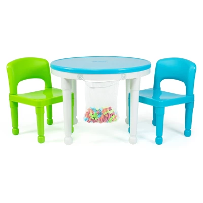 3pc Kids' 2 In 1 Round Activity Table With Chairs - Humble Crew 9 3pc Kids' 2 In 1 Round Activity Table With Chairs - Humble Crew - Image 7