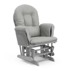 Storkcraft Hoop Glider And Ottoman - Pebble Gray Frame/Light Gray Fabric -Baby Products GUEST bbb2ee31 135f 4670 a943 f5b148cf5431