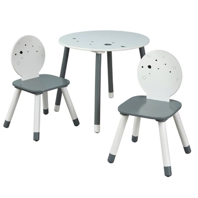 3pc Talori Kids' Table And Chair Set Gray/White - Buylateral 6 3pc Talori Kids' Table And Chair Set Gray/White - Buylateral - Image 4