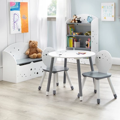 3pc Talori Kids' Table And Chair Set Gray/White - Buylateral 5 3pc Talori Kids' Table And Chair Set Gray/White - Buylateral - Image 3