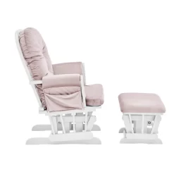 Suite Bebe Mason Glider And Ottoman - White Wood And Pink Fabric 7 Suite Bebe Mason Glider And Ottoman - White Wood And Pink Fabric -Baby Products GUEST be2bc4b1 6ad8 4e28 a1f8 a8ea38798630