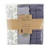 Touched By Nature Baby Boy Organic Cotton Swaddle Wraps, Elephant, 0-3 Months