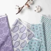 Bacati - Paisley Isabella Purple Lilac Aqua 3 Pc Crib Bedding Set