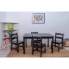 Rectangle Table With 4 Chairs Espresso - Gift Mark -Baby Products GUEST c29a9542 96c3 4944 8db2 dc5d59c00bdd