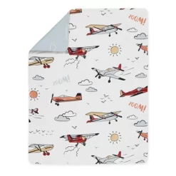 5pc Toddler Airplane Bedding Set Red/Blue - Sweet Jojo Designs