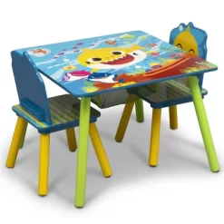 Delta Children Baby Shark Kids' Table And Chair Set With Storage (2 Chairs Included) - Greenguard Gold Certified - 3ct -Baby Products GUEST c54fa654 f4a9 4114 9c95 569510fc4d76