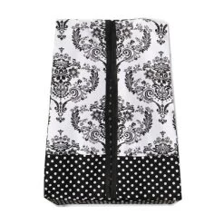 Bacati - Classic Damask Black/Grey/White 4 Pc Crib Bedding Set With Diaper Caddy -Baby Products GUEST c5b6947a 8281 471d 8afb d4567c92d221