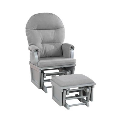 Suite Bebe Mason Glider & Ottoman - Gray/Oyster 4 Suite Bebe Mason Glider & Ottoman - Gray/Oyster - Image 2