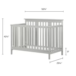 Cotton Candy Baby Crib 4 Heights With Toddler Rail - Soft Gray - South Shore 18 Cotton Candy Baby Crib 4 Heights With Toddler Rail - Soft Gray - South Shore -Baby Products GUEST c5e6ad28 47df 47b7 8fb8 e029db259775
