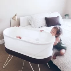 Happiest Baby SNOO Smart Sleeper Bassinet - White/Brown -Baby Products GUEST c8d9cb77 7e07 4dd3 af79 63931f177ea6