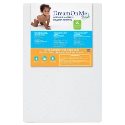 Dream On Me Portable Crib And Toddler Mattresses - White -Baby Products GUEST c9f8528d ecde 45f0 bade c014025ec296