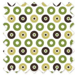 Bacati - Mod Dots Green/Yellow/Choc Crib/Toddler Bed Skirt