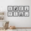 Set Of 8- 11x11 Gallery Square Framed Prints W/ Mats Decorative Wall Art Set - Black And White Jungle Nursery - Americanflat With Mat -Baby Products GUEST cb855c76 fe76 4732 b209 8e2f150275bb
