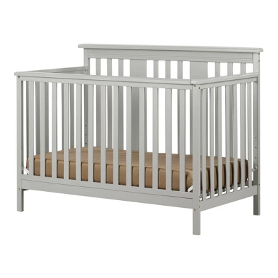 Cotton Candy Baby Crib 4 Heights With Toddler Rail - Soft Gray - South Shore 7 Cotton Candy Baby Crib 4 Heights With Toddler Rail - Soft Gray - South Shore - Image 5