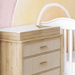 Shiloh 3 Drawer Convertible Dresser & Changing Table, Natural And Faux Rattan 7 Shiloh 3 Drawer Convertible Dresser & Changing Table, Natural And Faux Rattan -Baby Products GUEST cfb4efe0 65d1 4809 935d 41b0393b04f5