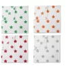 Bacati - Stars Neutral Swaddling Muslin Blankets Of 4 (Green,Orange,Red,Gray) -Baby Products GUEST cfe3e942 1ea2 4944 a682 c26b452588fe